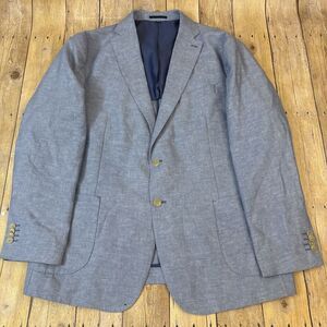 Jos A Bank 1905 Blazer Linen Cotton Unstructured Tailored Fit 46R